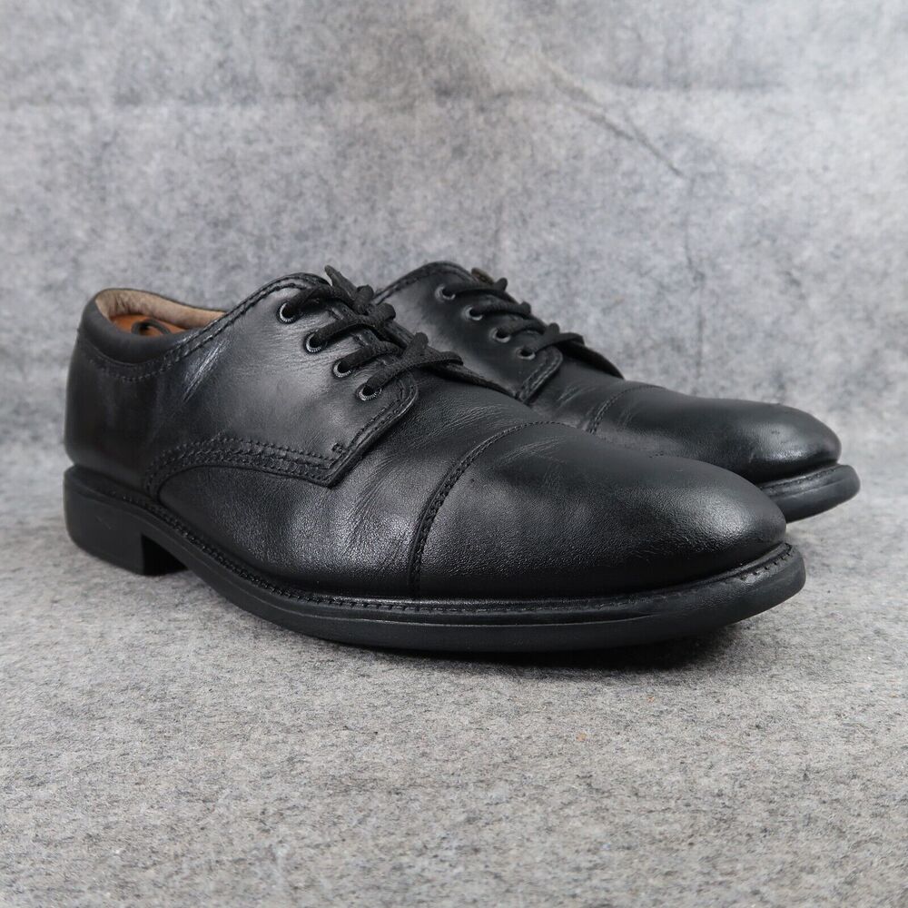 Dockers Shoes Mens 12 Oxford Derby Black Leather Gordon Classic Formal Cap Toe